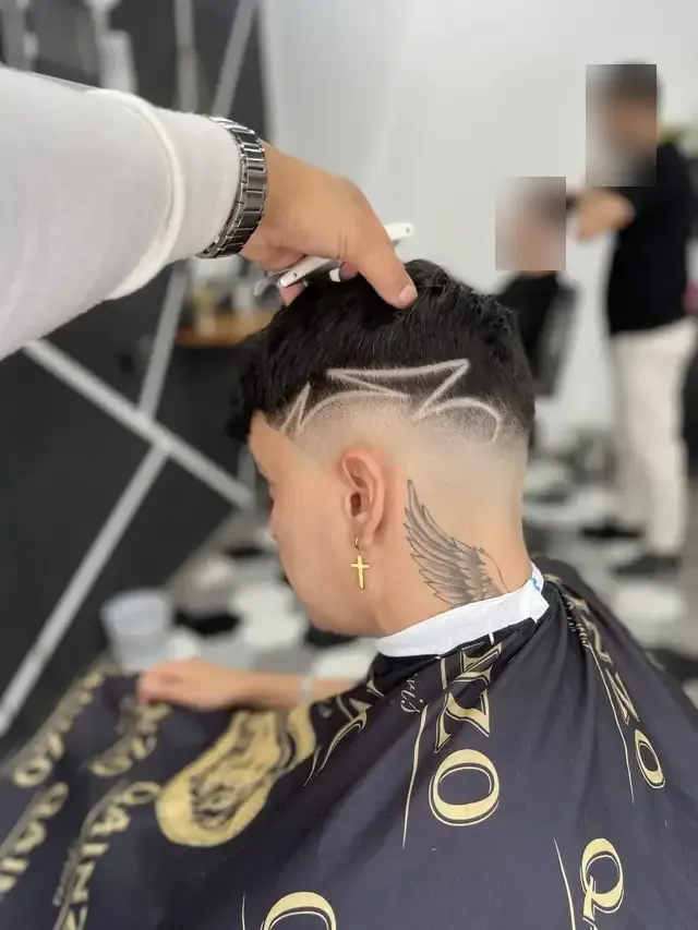 Corte realizado en la barbería